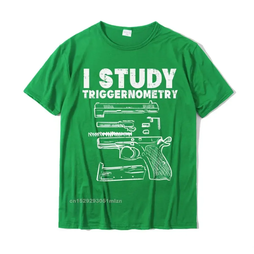 I Study Triggernometry Cool Pro Gun Math Trigonometry Gift T-Shirt Casual Cotton Men Tops T Shirt Casual Oversized Top T-Shirts