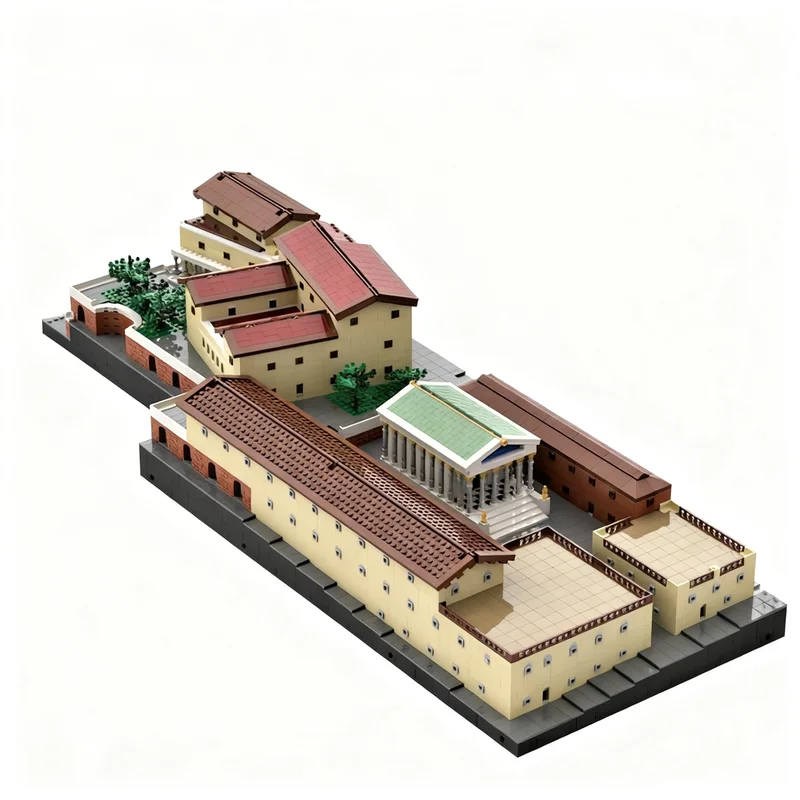 Bloques de Construcción MOC Tempio Di Tellus Sede Praefectus Urbis, 5686 Piezas, Juguetes de Construcción, Regalos de Navidad, Idea de Regalo de Cumpleaños, DIY