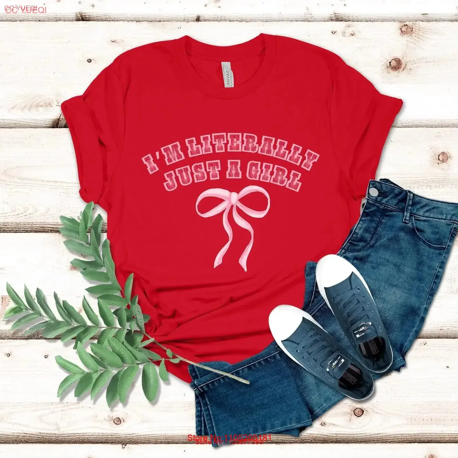 I'm Literally Just a Girl T Shirt Funny for Her Me Core Power Im Soft Era vintage Washed Versatile graphic Breathable Casual