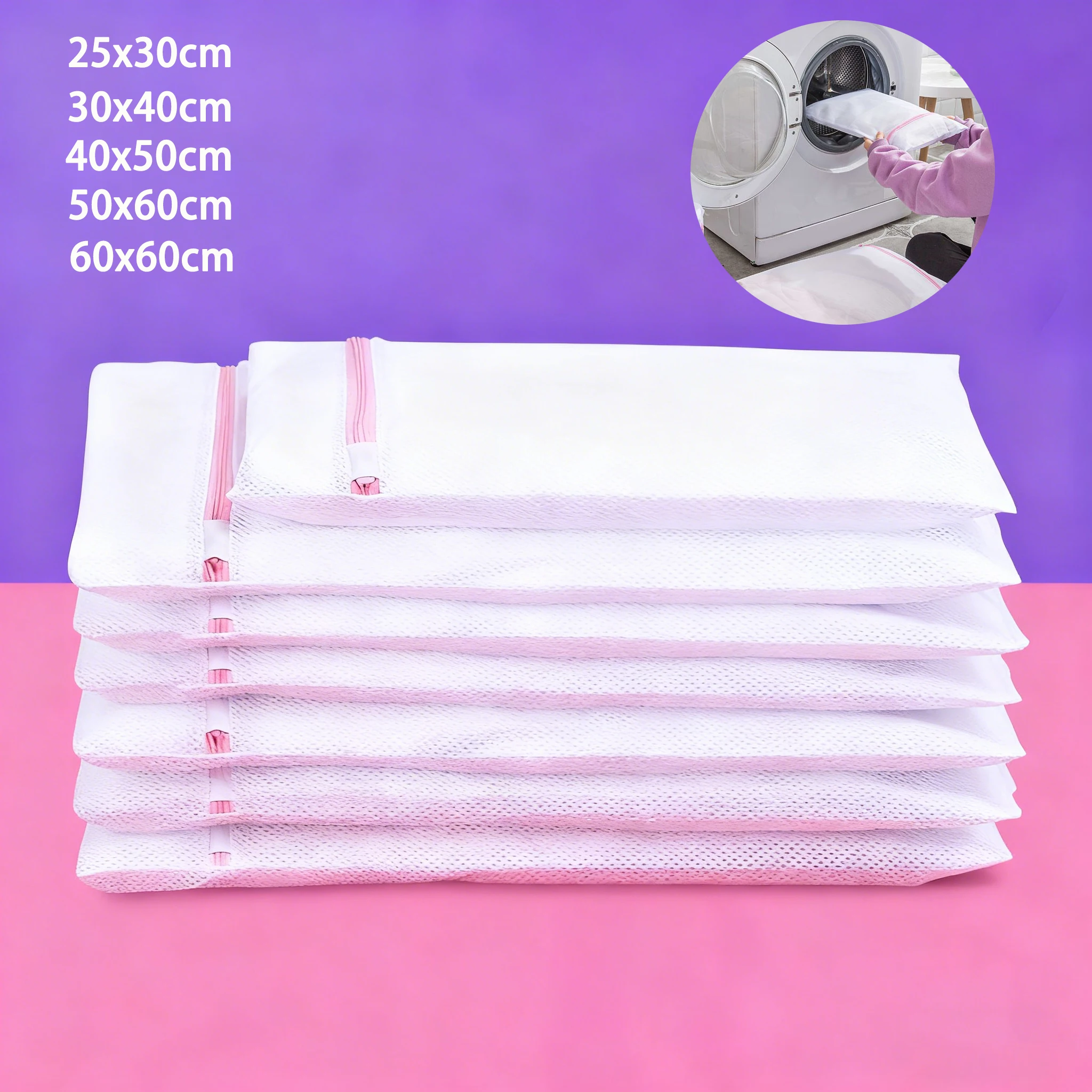 Bolsa de lavandería de red fina, lavadoras para el cuidado de la ropa, cesta de lavandería sucia, zapatos de viaje, bolsas de malla, organizador de ropa para sujetador de mujer