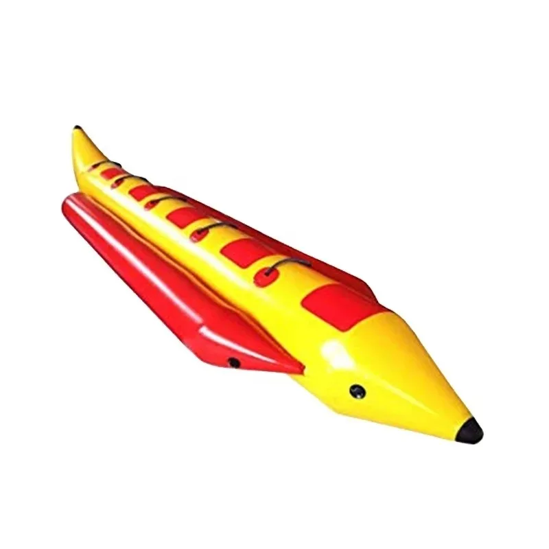 High Quality Inflatable Banana Boats Yellow Flying Fish Boat for Water Play Equipment