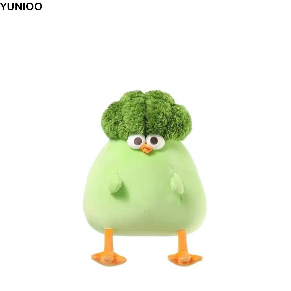 دمية دجاجة كرتونية لطيفة على شكل بروكلي، هدايا للأطفال، لعبة محشوة ناعمة بتصميم خضروات