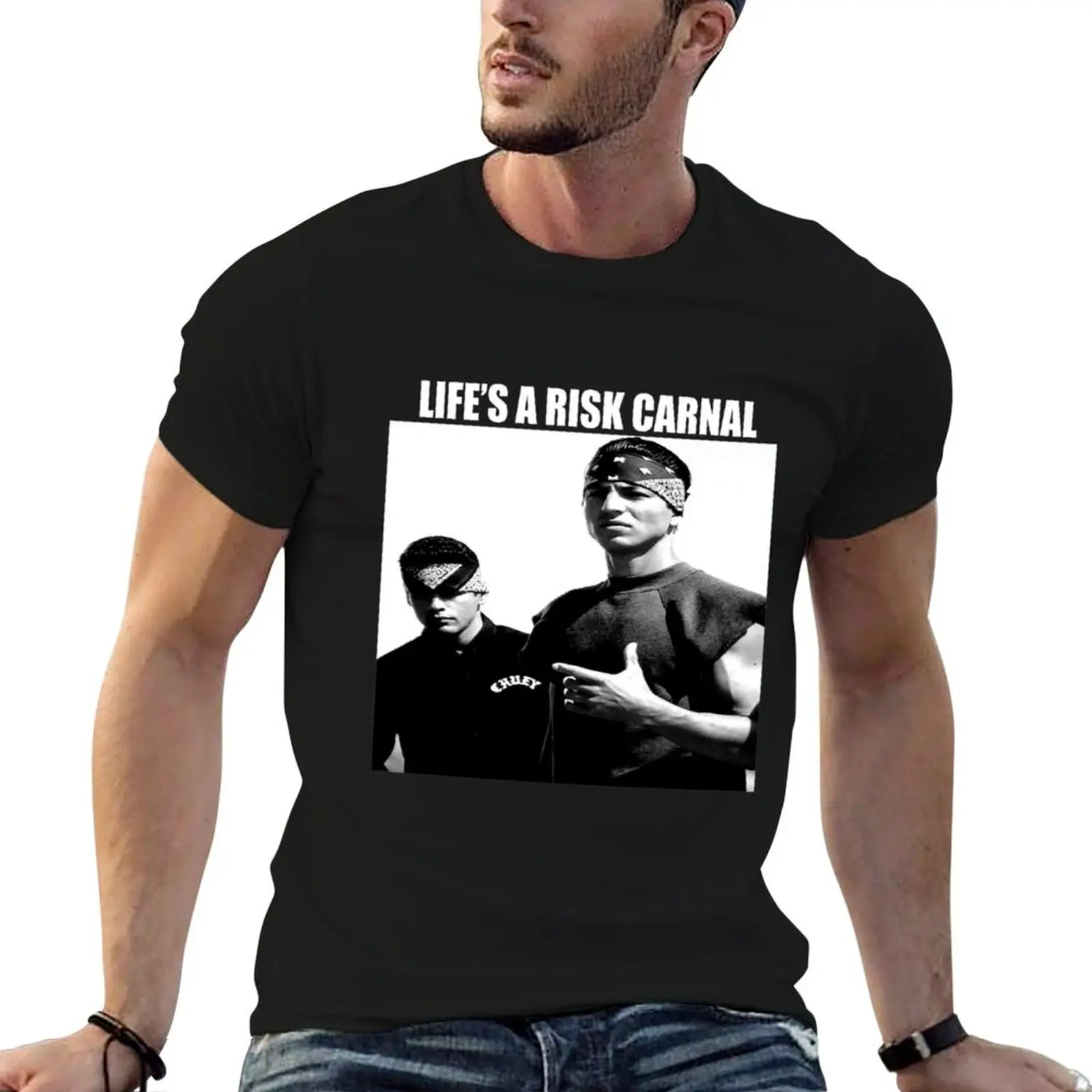 

Life_s A Risk Carnal Vintage Shirt Blood In Blood Out Inspired T-Shirt t shirts for man graphic funny t shirts designer T-Shirt