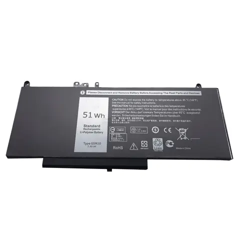 WHOLESALE  New G5M10 7.4V 51WH Laptop Battery for Dell Latitude E5250 E5450 E5550