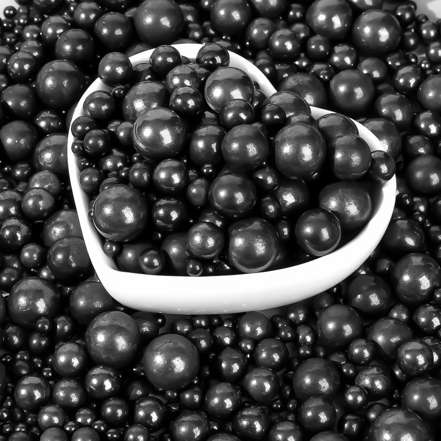 Bunte Perlenstreusel, Kuchendekoration, verschiedene Größen zum Backen von Kuchen, Cupcakes, Keksen – Muttertags- und Geburtstagsparty-Zubehör, 130 g/4,58 Unzen – Detail 12