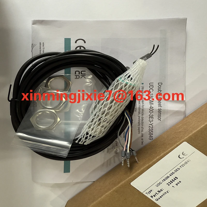 New Original UDC-18GM-400-3E3 UDC-18GM-400-3E2 UDC-18GM-400-3E1 UDC-18GM-400-3E0 Ultrasonic Double Sheet Sensor M18, 18~30VDC