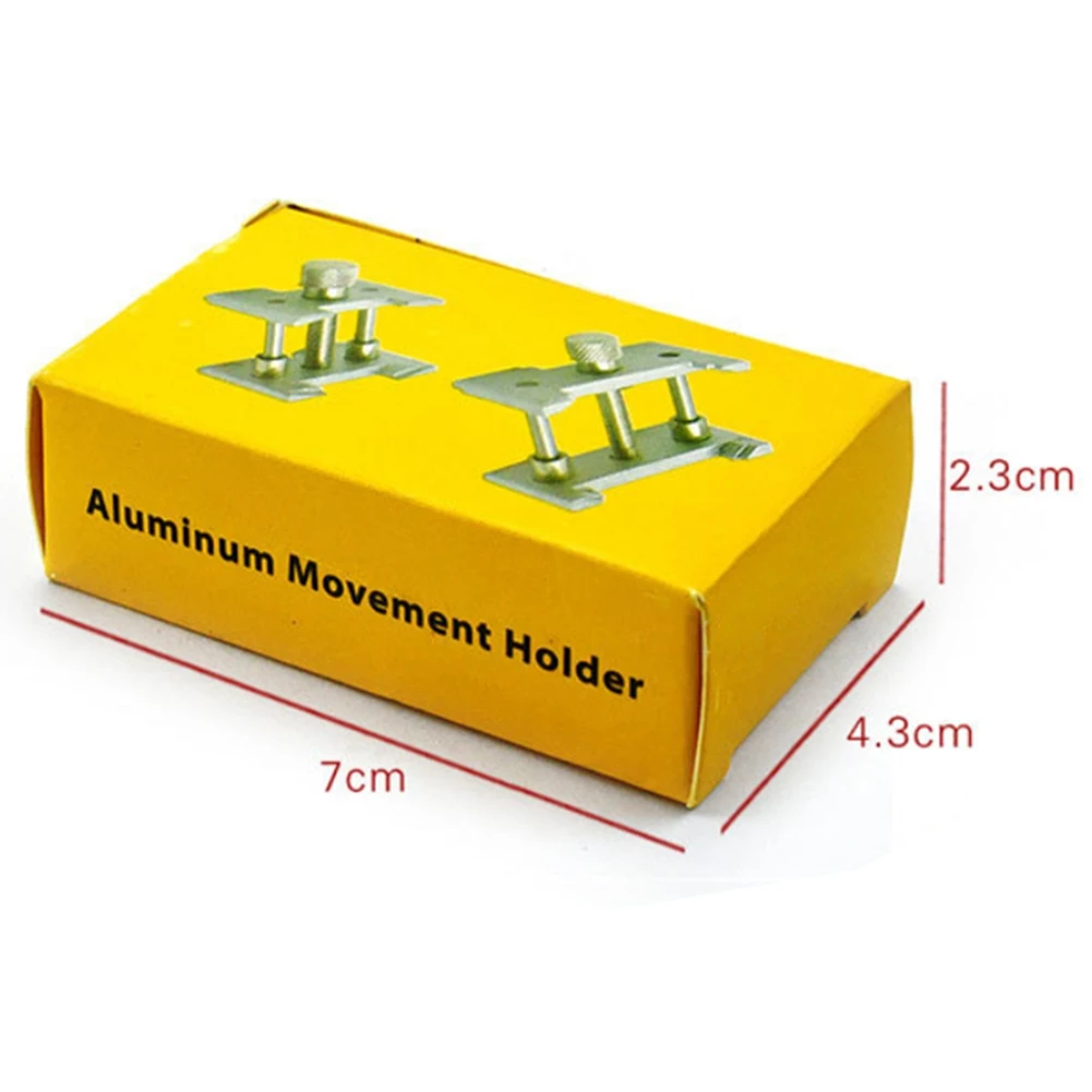 FZFZ 2 세트 금속 시계 무브먼트 홀더 시계 제조 업체 시계 클램프 시계 수리 도구 액세서리에 대한 고정베이스 다기능