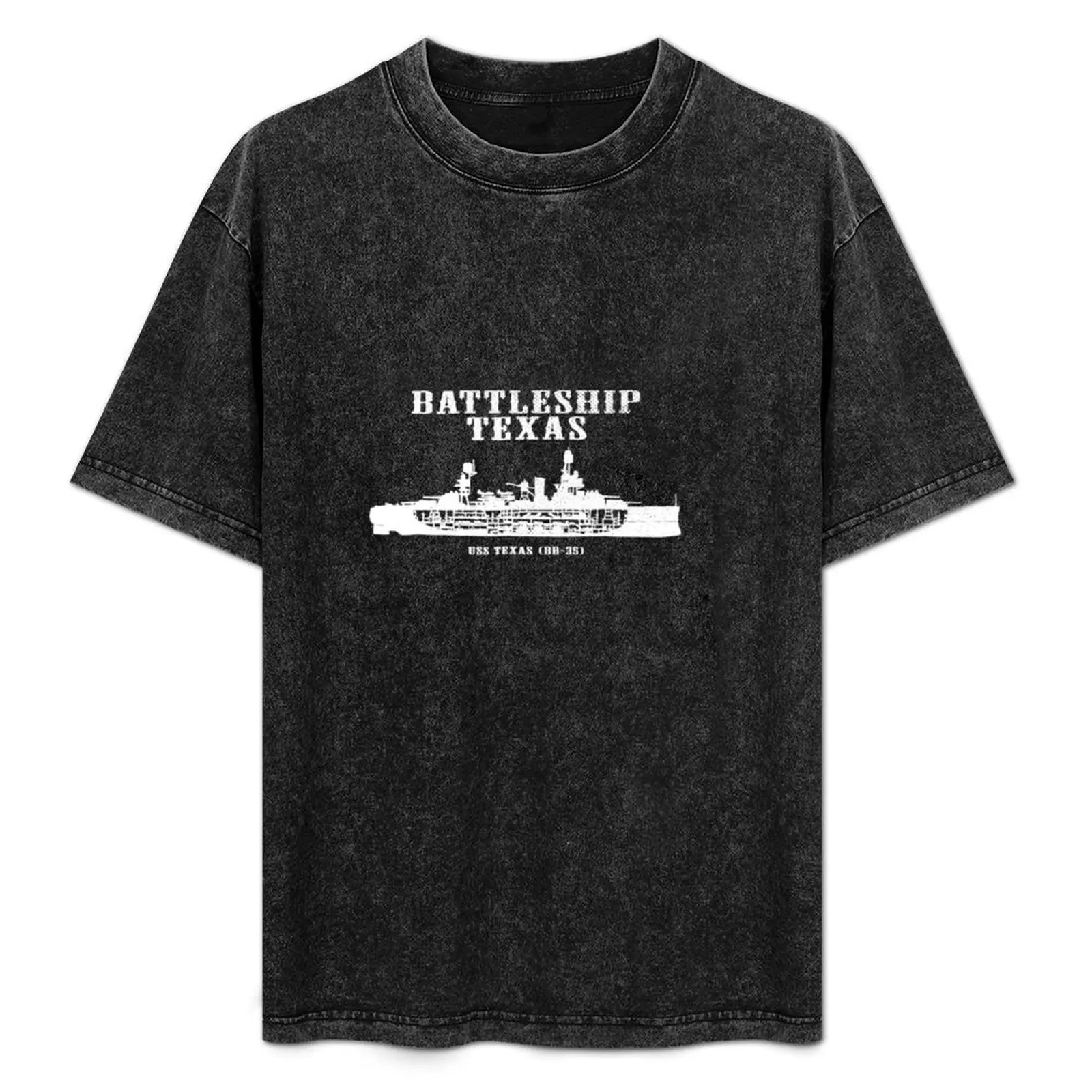

Battleship Texas USS Texas (BB-35) Distressed Style T-Shirt quick-drying new edition vintage anime shirt mens t shirt
