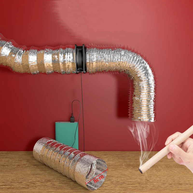 1PCS Smoke Assorbitore Fumi Estrattore Ventilatore Tubo Condotto Exhuast Ventola USB Velocità Regolabile Attrezzature di Saldatura di Plastica Accessori