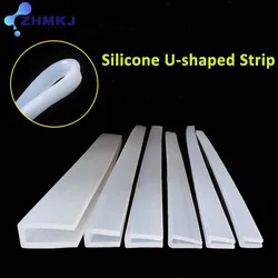 Transparent Silicone U-shaped Sealing Strip Edge Wrapping Anti-collision Rubber Strip Waterproof Glass Door Bath Weatherstrip