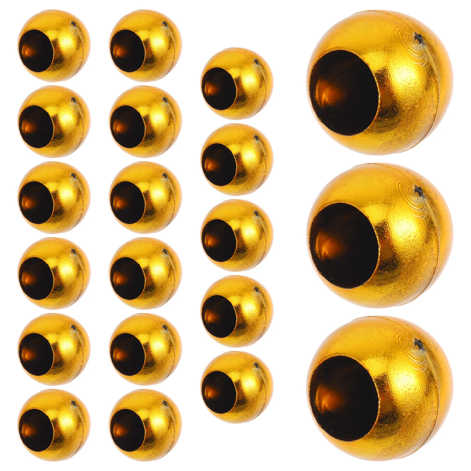 

20Pcs Gold Flagpole Ball Finials Plastic Decorative Flag Pole Tops for Indoor Outdoor Use Flag Pole Accessories Durable