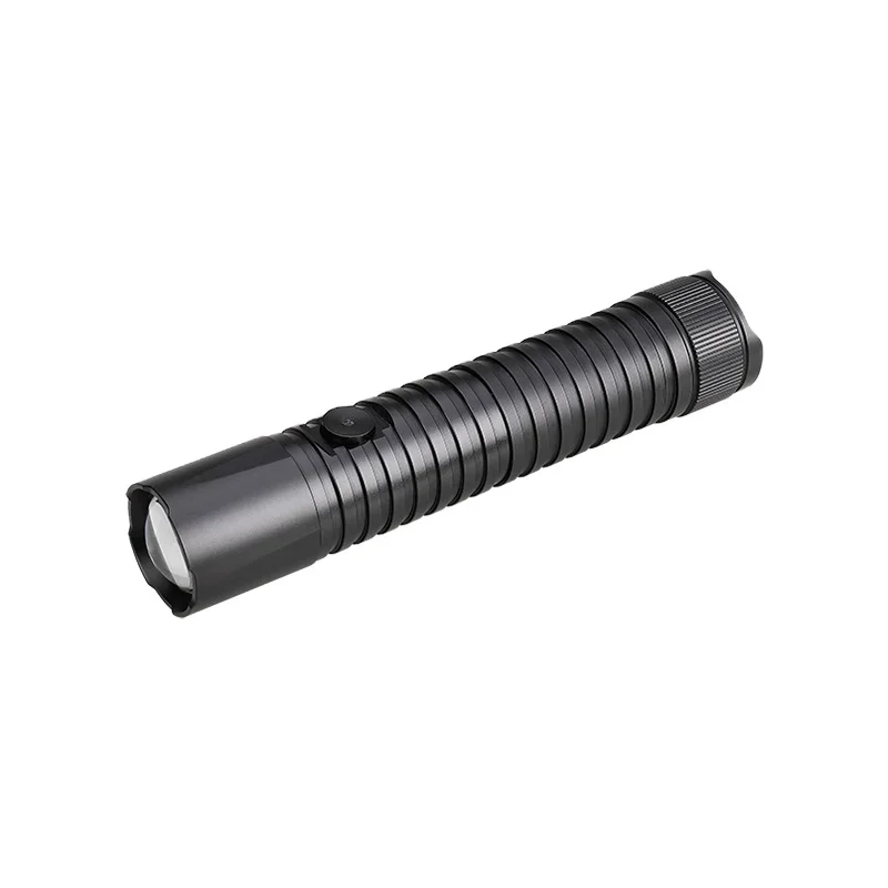 

High power long distance white beam flashlight