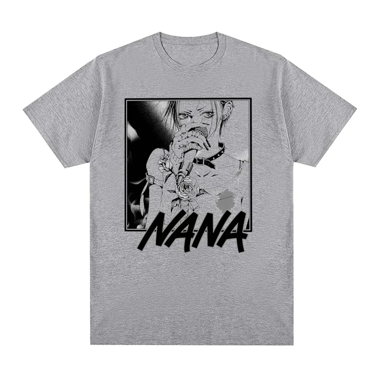 Japanese Anime Nana Osaki Pattern Printed T-shirt 2026 Summer Men's Women's Fun Shirt Y2K Hip-hop Fashion Top Oversized T-shirt view 2