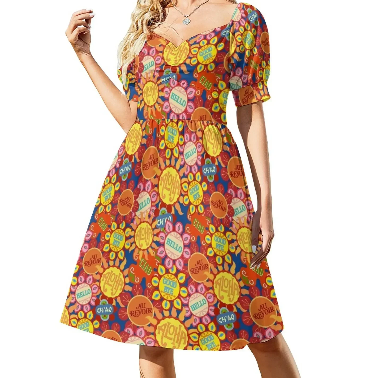 

It's a Small World Flowers (original) Sleeveless Dress dresses for prom Dress woman Dress