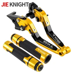Motorcycle Accessories Folding Extendable Brake Clutch Levers Handbar End Grips For LONCIN VOGE 500 DS 500DS 500DSX