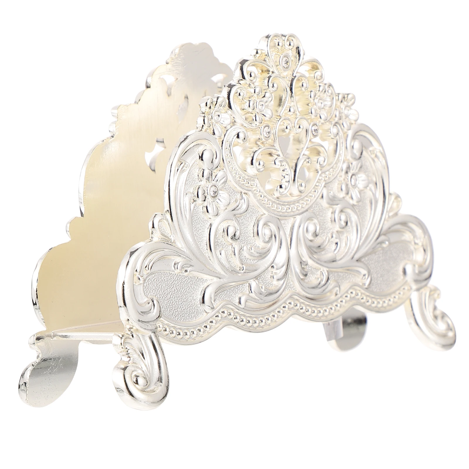 

Napkin Holder Zinc Alloy Safe Wear Resistance Compact Size Space Saving Napkin Storage Rack Nordic Style