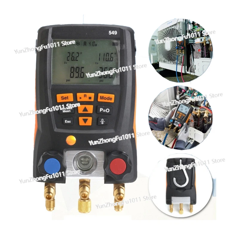 Testo 549 Digital Manifold Gauge 2 Valves System