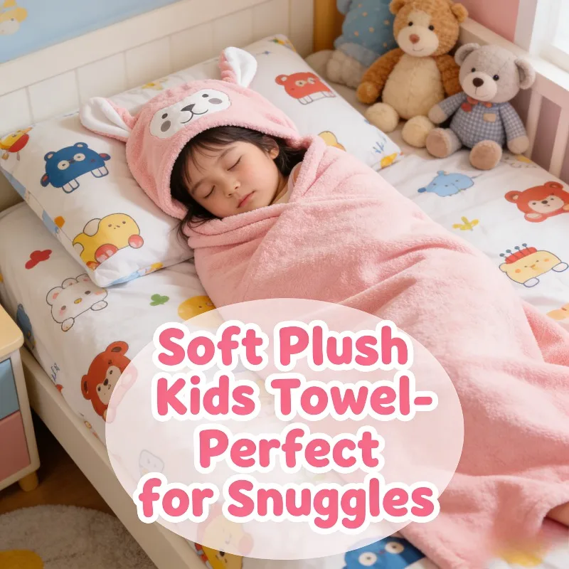 

Детское банное полотенце класса А, детский носимый халат с капюшоном, коралловый флис, пончо для детского плавания и душа с героями мультфильмов