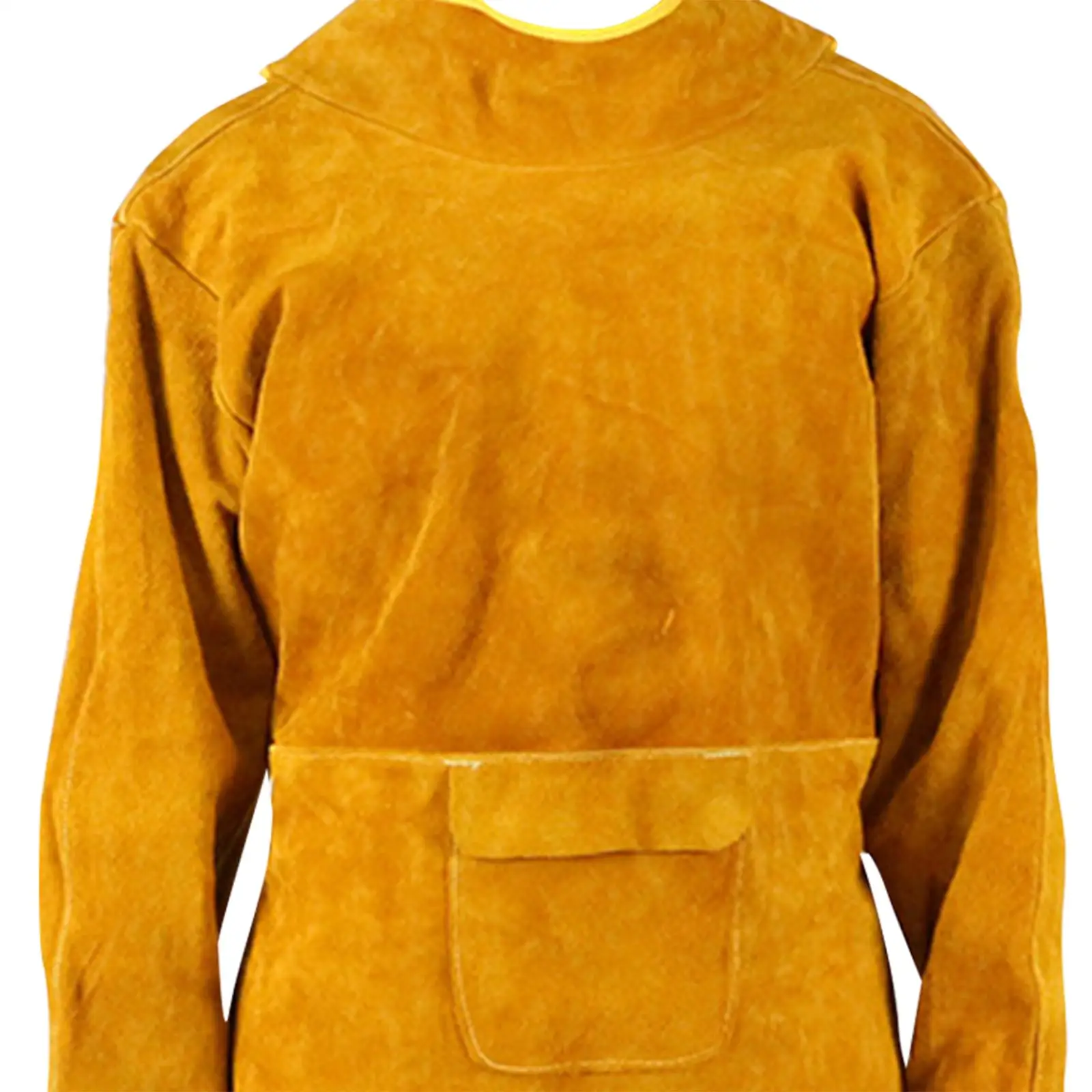 Protective Welding Coat Long Sleeve Apron Anti Spark Flame Retardant for Welder Blacksmith Mechanic with Pocket Supply