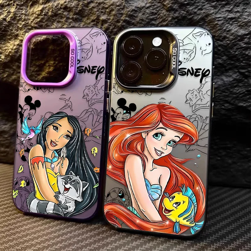 Disney Little Mermaid Princess Matte Hard Case for Xiaomi Redmi Note 13 12 11 Pro Plus 4G 5G 12S 11S 10S 10 9 9S 8 12C 13C A3