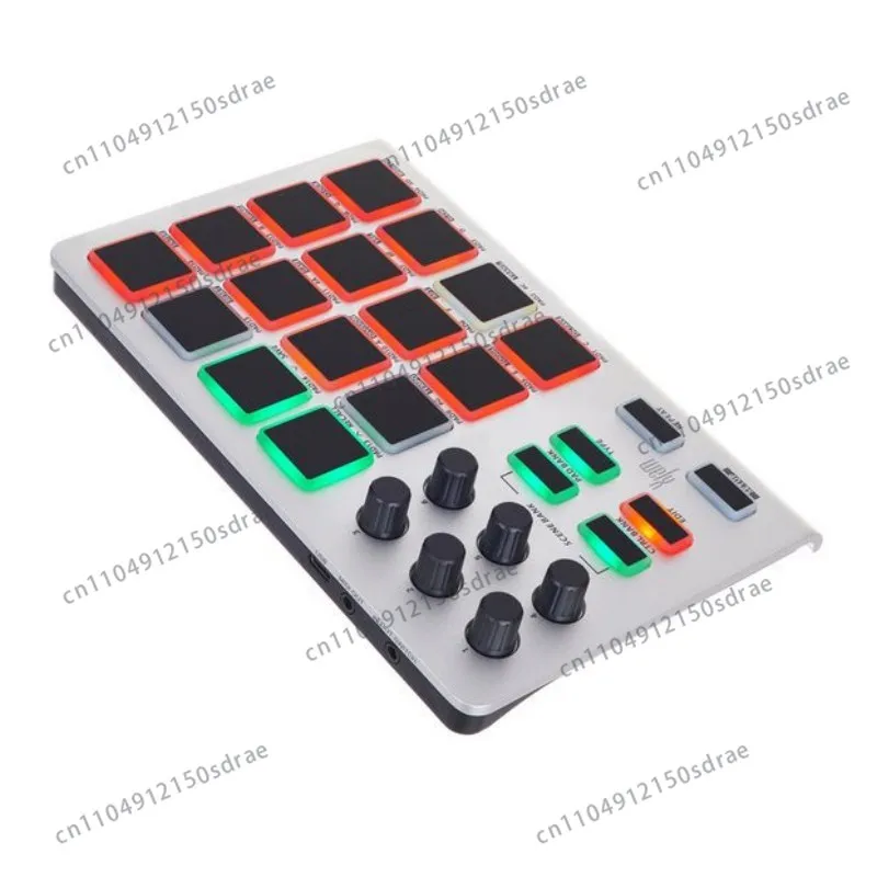 Controlador de rendimiento MIDI USB portátil, ultrafino, de aluminio, con pad de percusión ESI Xjam para Mac, PC, iPad, Bitwig Studio, Cubasis LE de 8 pistas