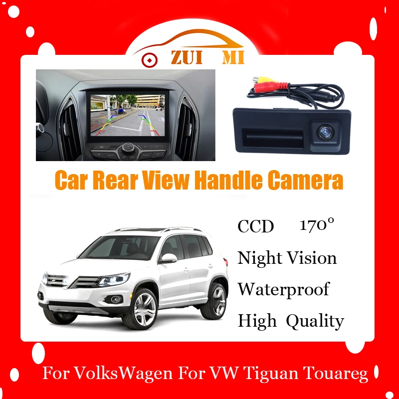 

Car Reverse Rear View Camera For VolksWagen For VW Tiguan Touareg Waterproof CCD Full HD Night Vision Backup Parking Camera