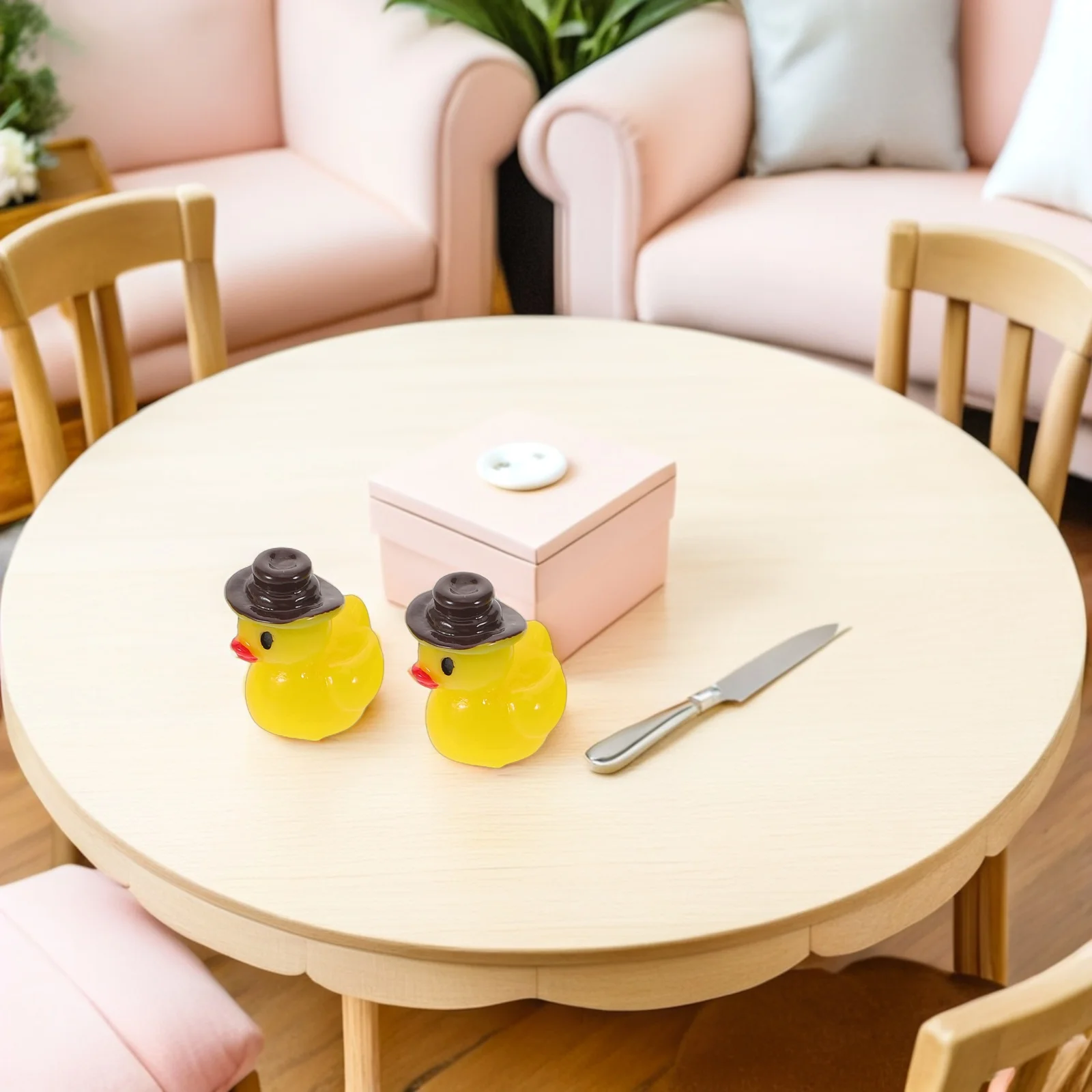 

50 шт. западные украшения в виде утки, мини-утки, садовые фигурки, фигурки кукольного домика, сказочный декор, животное