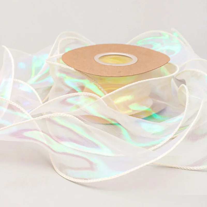 9 Yard transparenter Rüschen-Spitzenbesatz mit Farbverlauf für Hochzeitskleider, DIY-Weihnachtsdekoration, 6 cm breit – Detail 7