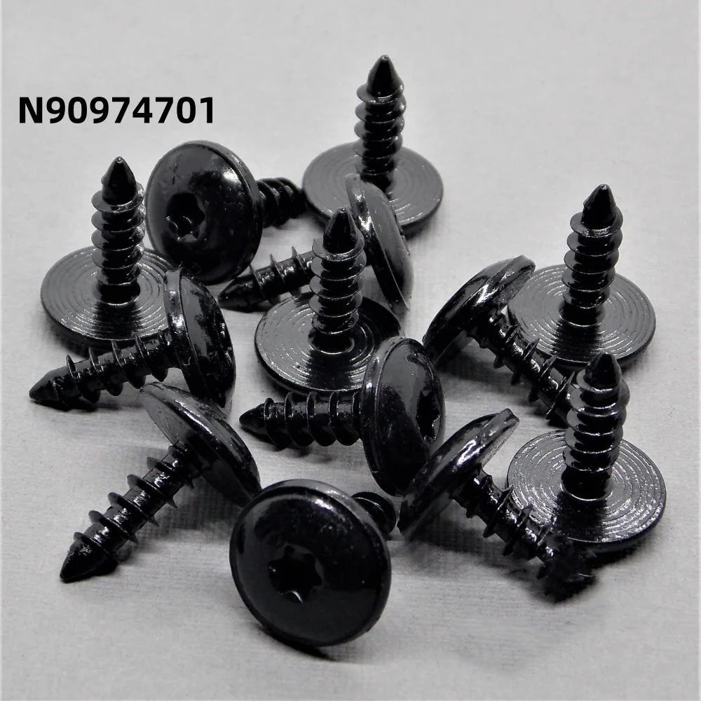 30/50pcs Engine Cover Undertray Splashguard Wheel Arch Torx Screw Fastener Clips For VW Audi A1 A3 A4L Q3 Q5 Q7 N90974701