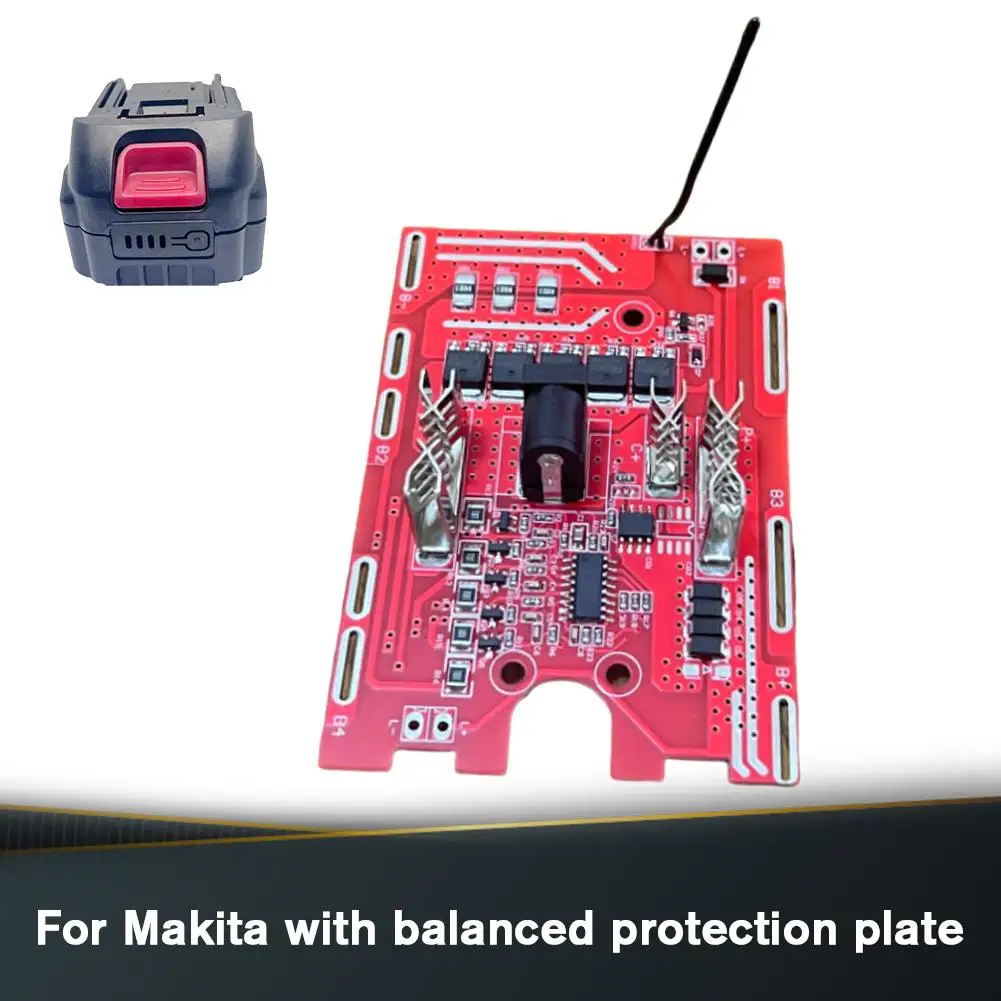 Für Makita 21 V Lithium-Ionen-Akku – symmetrische Schutzplatine mit Temperaturregelung, LED-Leistungsanzeige, komplettes Kit für Elektrowerkzeuge