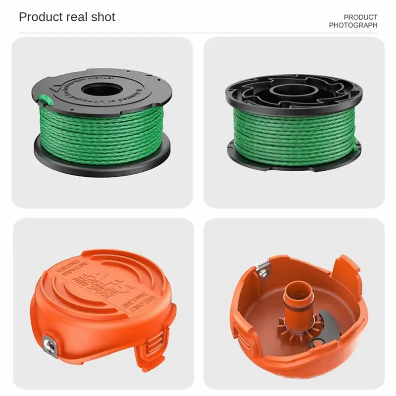 B03C-8Pcs Suitable For BLACK+DECKER Mower Accessories A6486/90583594 Replacement Spool Cover