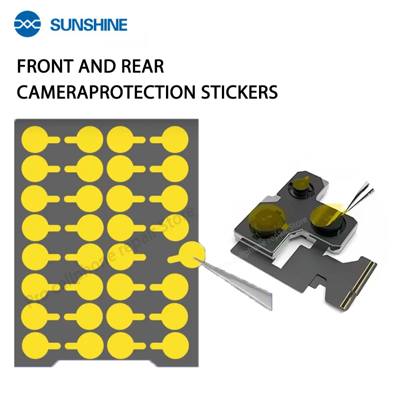 SUNSHINE Camera Protection Sticker 7mm 12mm Dustproof Tape Tool For iPhone Camera Repair Infrared Dot Matrix replacement Protect