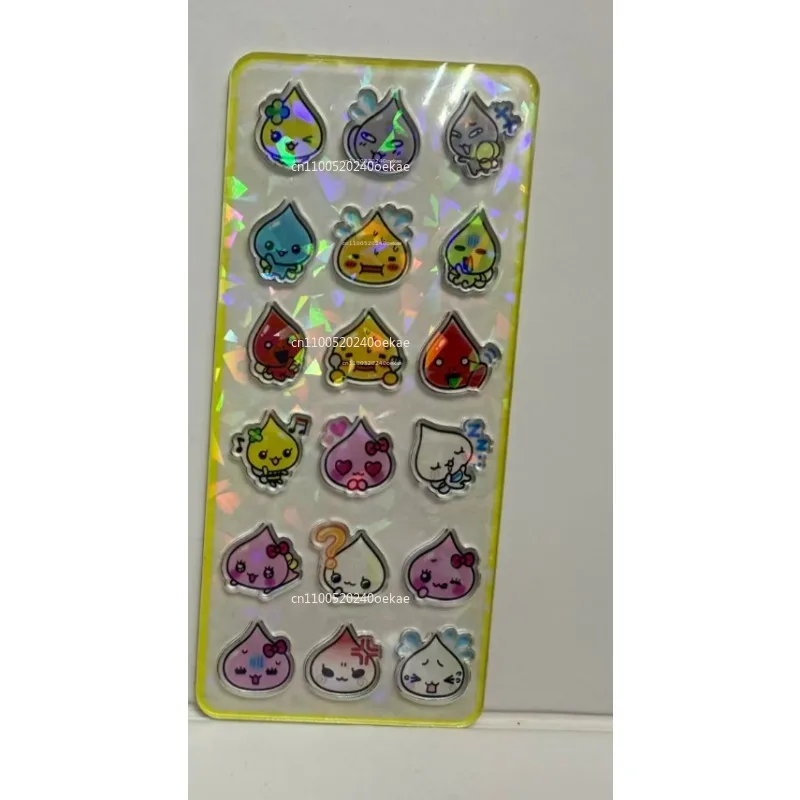 

2026 hot New Water Drop Stickers Cartoon acrylic material Decorative Sticker Versatile DIY Nostalgi Digital Pet Theme Decoration