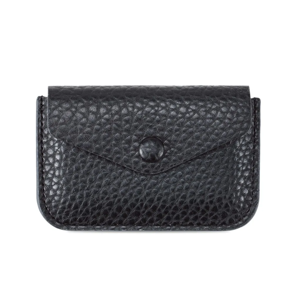PU Leather Lichee Pattern Wallets Card Bag Korean Style Short Clutch Bag Portable Multifunctional Envelope Change Bag Outdoor