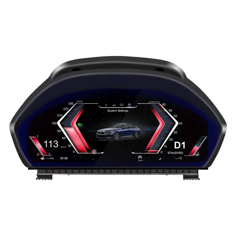 For Navihua 12.3 Inch Auto GPS Meter Gauge Car Digital Dashboard Speedometer Mirror LCD Instrument Cluster for 3 Series F30