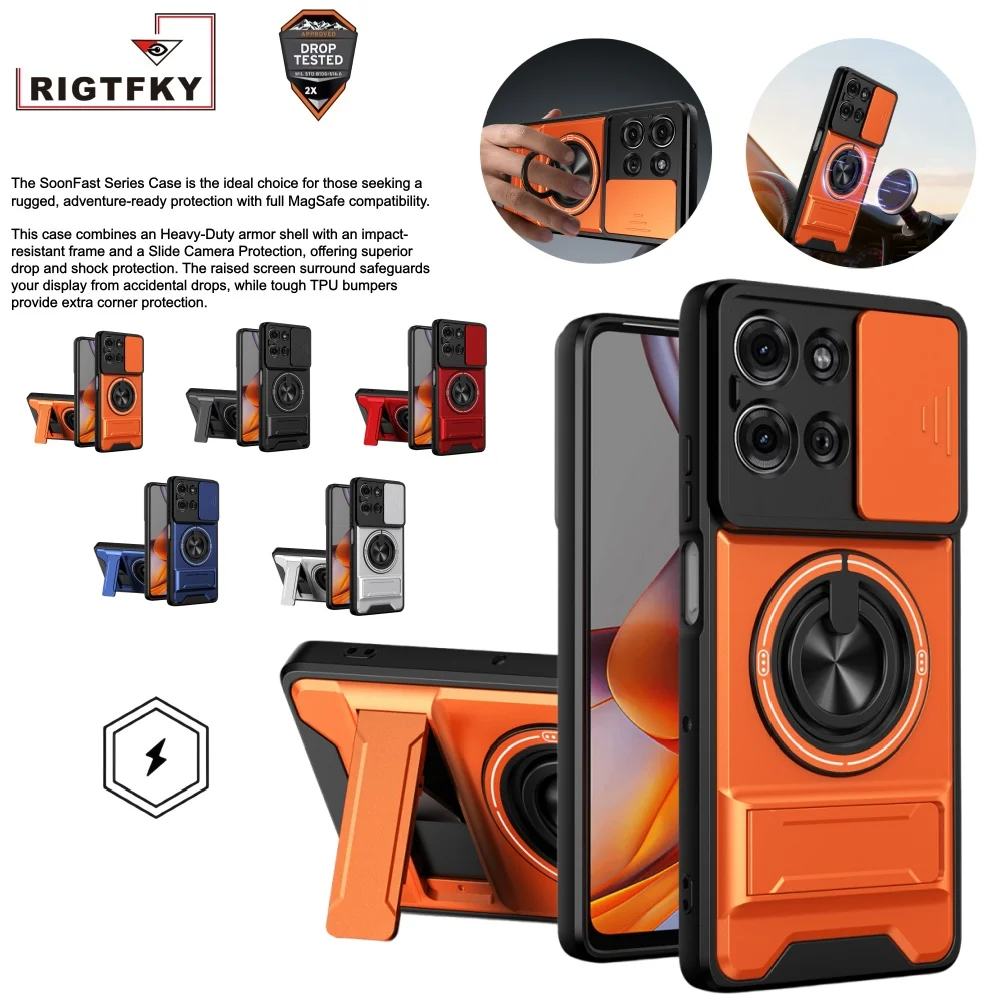 

Shockproof Armor Phone Case For Motorola Moto G34 G45 G35 G53 G13 G23 G54 G64 G55 G56 G84 G85 G86 G75 G67 G77 Protection Cover