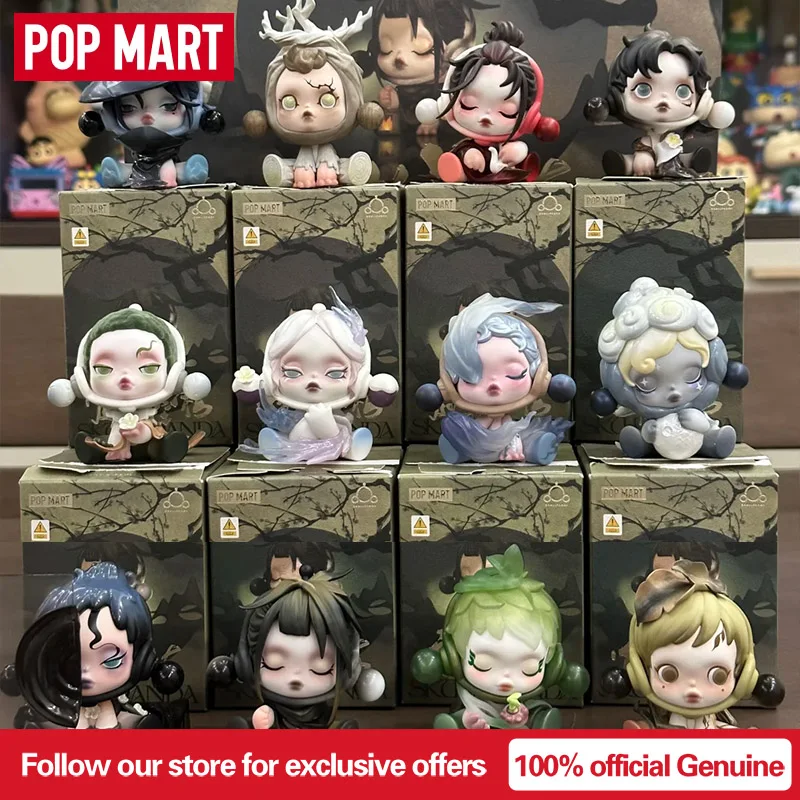 

POP MART SKULLPANDA The Ink Plum Blossom Serie Figure Genuine Blind Box Guess Bag Cute Doll Ornaments Toy Mystery Gift for Girls