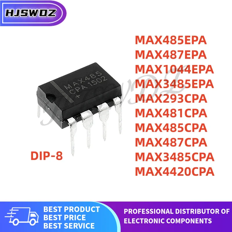 10pcs/lot MAX3485EPA MAX3485CPA MAX487CPA MAX293CPA MAX487EPA MAX485EPA MAX481CPA MAX4420CPA MAX485CPA MAX1044EPA DIP-8 New