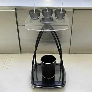 Ästhetischer Roulette-Aufbewahrungswagen, Haar-Utility-Wagen, Friseurkoffer mit Rollen, rollende Maniküre