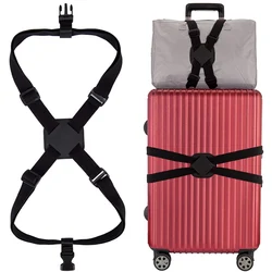 Trend Adjustable Luggage Strap Travel Essential Accessories Suitcase Supplies Fixed Belt Password Straps for 18-34 Inch Suitcase