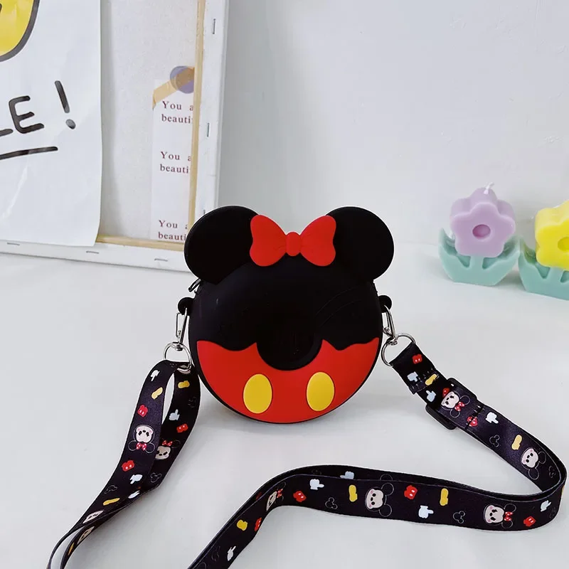 Disney torby dla dzieci dla dziewczynek Mickey torba na ramię Crossbody chłopcy i dziewczęta moda niemowlęca urocza Disney Mickey Mouse Series