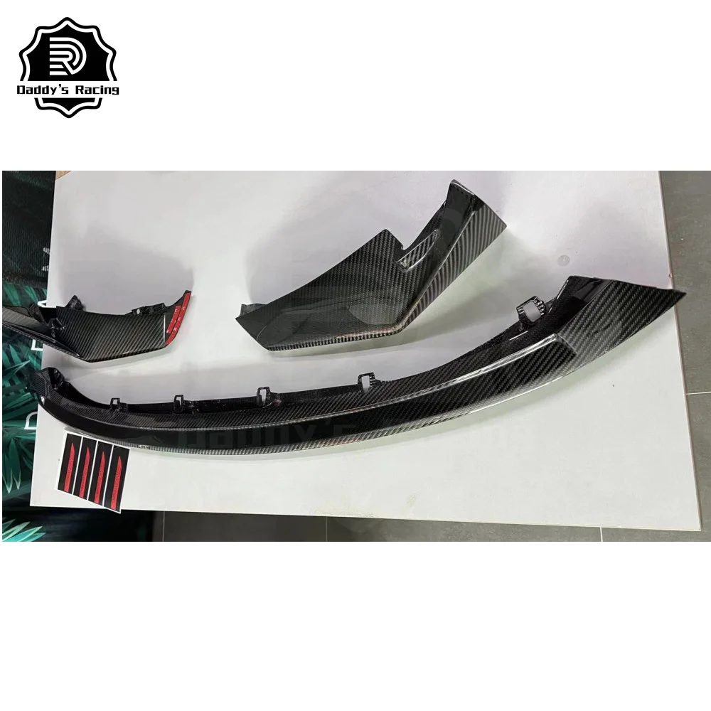 C Style Dry Carbon Fiber Front Bumper Lip Fit For G82 G80 M3 M4 Front Lip High Quality