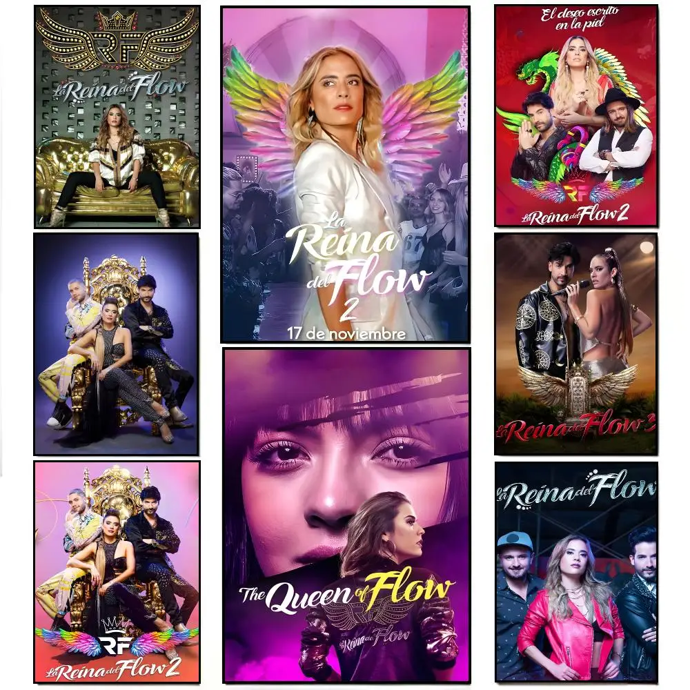 Rhythmic Drama Series T-The Queen Of F-Flow Poster Elegant Indoor Artwork Design & Contemporary Home Decor