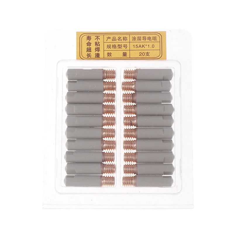 2Pcs 15AK Welding Contact Tips with Superior Coating, MIG Welding Torche Tools, 25mm M6 Gas Nozzle Tip, Suits 0.8mm-1mm
