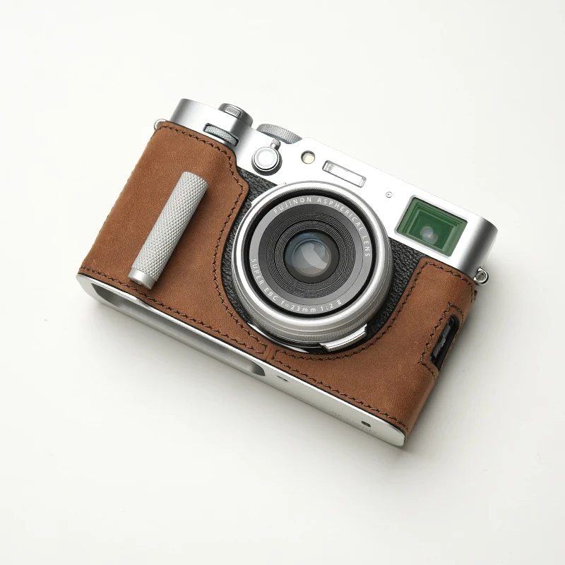 MRSTONE voor Fujifilm X100VI Camera Case Beschermhoes Camera Bodysuit X-100VI Camera Handgemaakte lederen x100viCamera tas