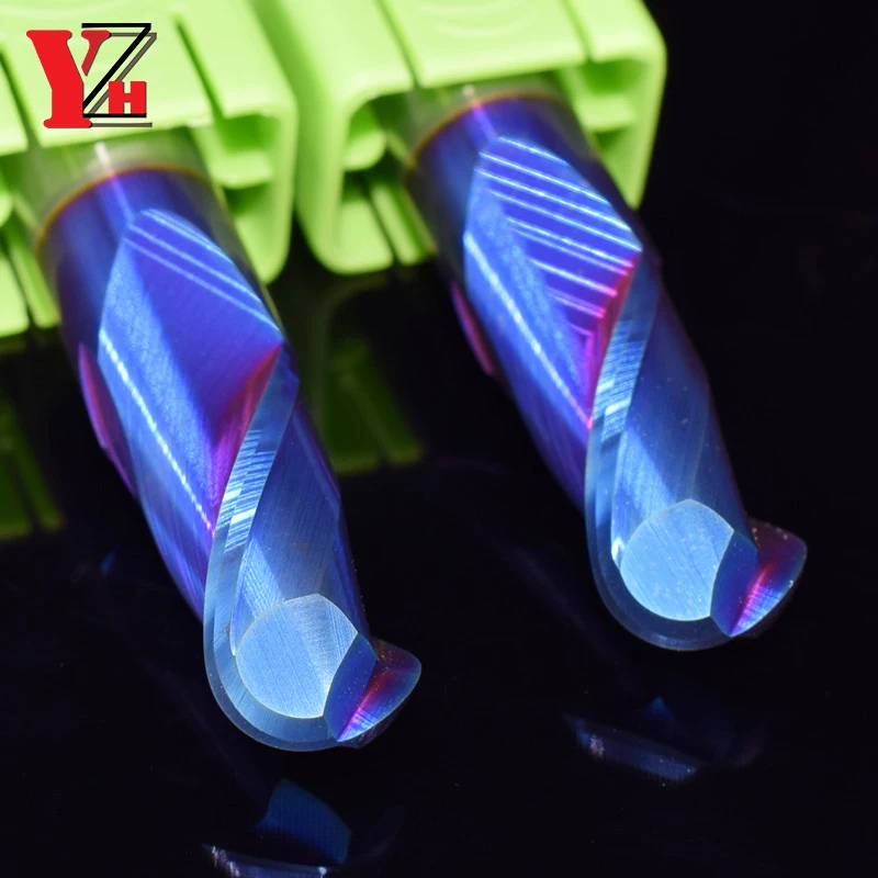 YZH сферическая концевая фреза с ЧПУ с покрытием HRC45/50/65/70 для нержавеющей стали R0.5 R1 R2 R3 R4 R5 R6 R7 R8 R9 R10