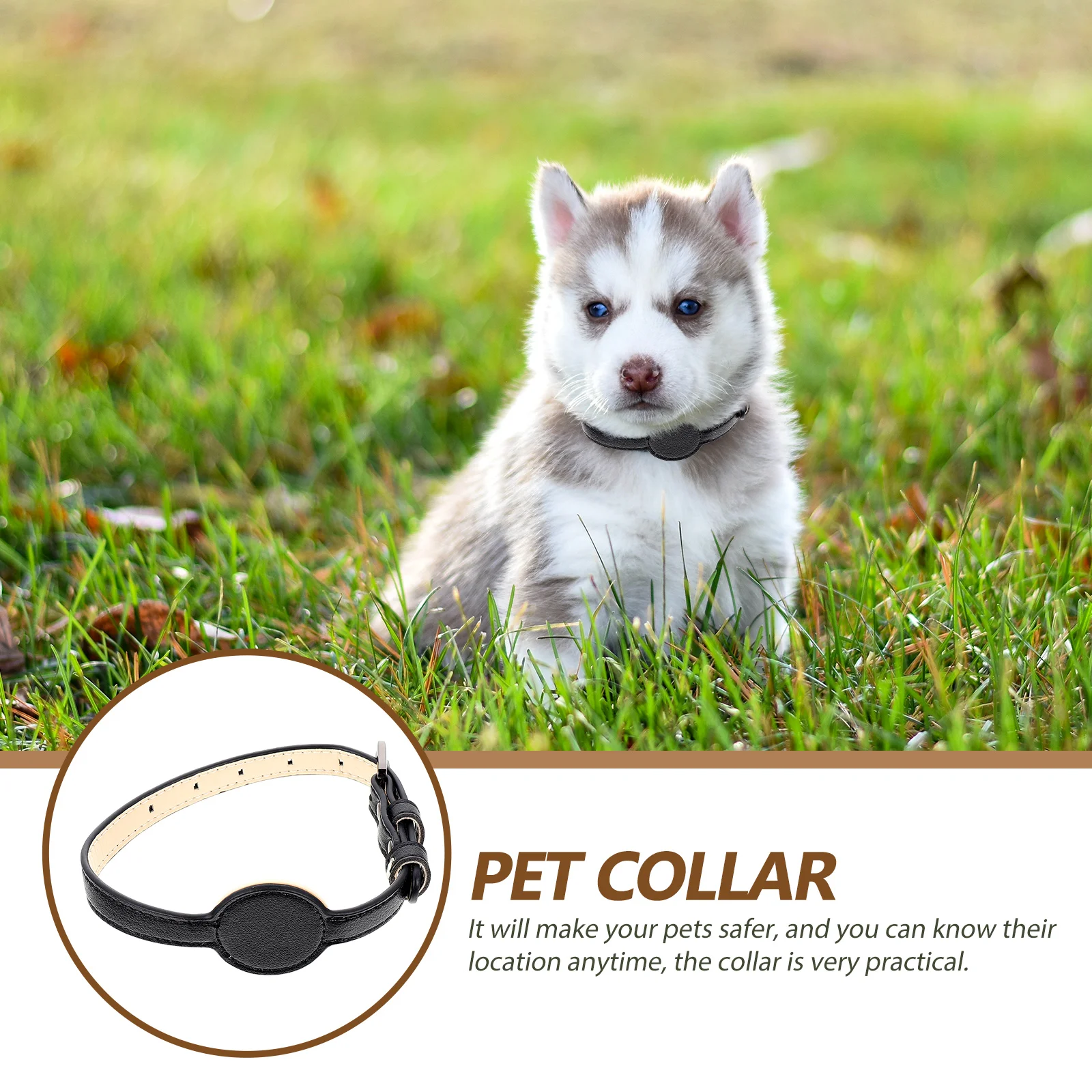 

Pet Tracking Collar Dog Tracer Cat Portable Puppy Reflective for Outdoor Ornament Safety Practical