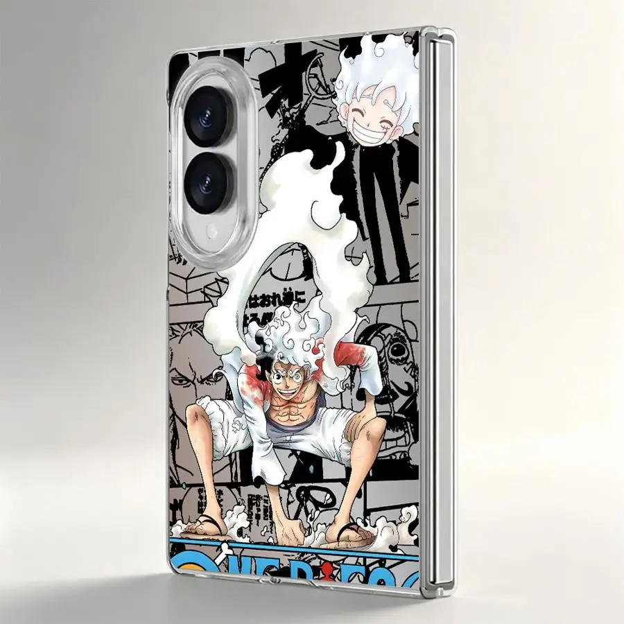 O-One P-iece Retro Case for Samsung Galaxy Z Fold 8 Ultra ZFold5 ZFold6 Z Fold 7 6 5 4 3 ZFold7 ZFold4 ZFold3 Transparent Soft