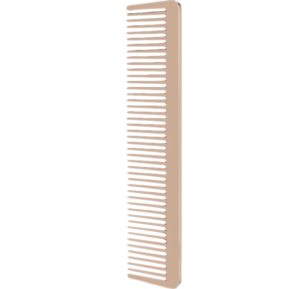 

Portable Metal Hair Comb Lightweight Styling Accessory for Travel Home Barbershop Use Metal Barber Comb Hair Salon Supplies