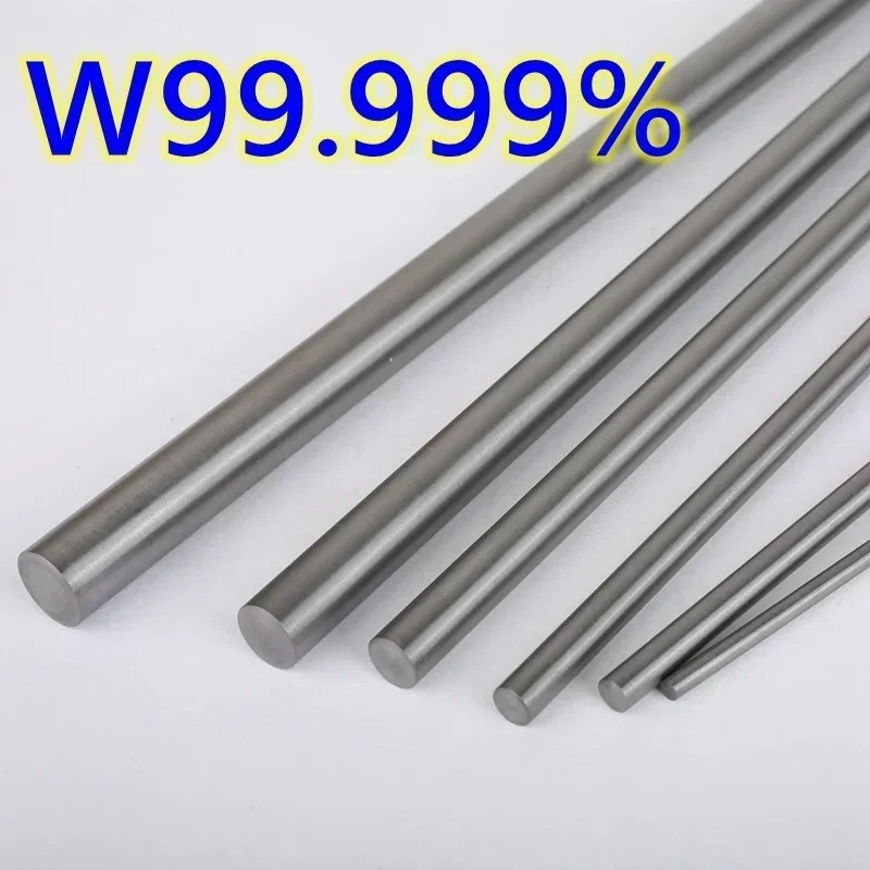 

1pcs Pure Tungsten Rod bar Hard Metal Electrode Wear-resistant Wolfram Engraving Steel Bar for Molds And Instruments customize